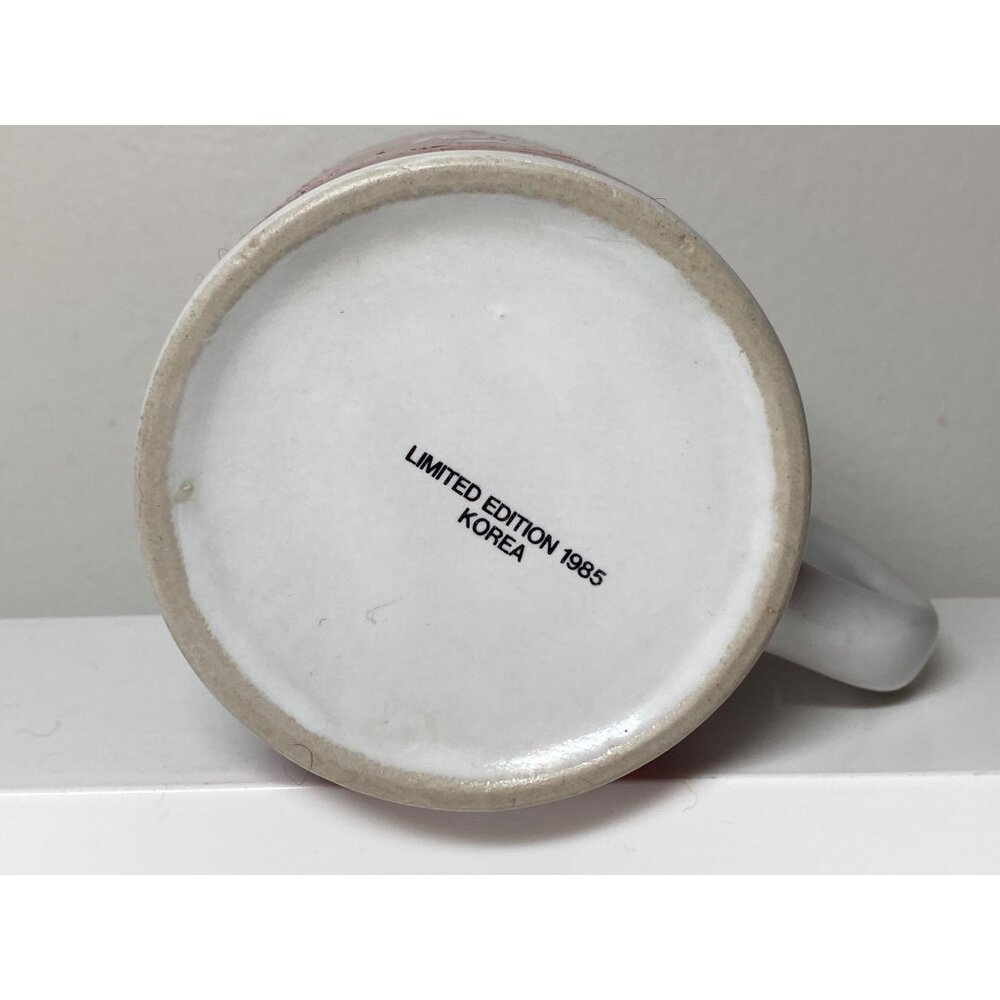 Mrs Fields Mug Red White Ceramic Dad You Are Special Cookie Coffee Tea VTG - Picture 3 of 4